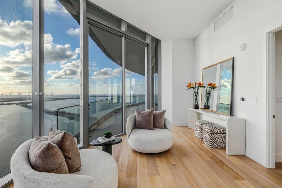 Furnished interior view inside a new home in , Miami (Image 8).