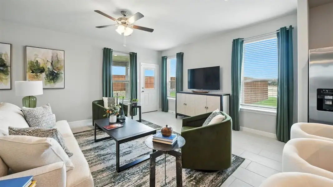 Furnished interior view inside a new home in Monarch at the Meadows, Ponder (Image 10). Furnished interior view inside a new home in Monarch at the Meadows, Ponder (Image 10).