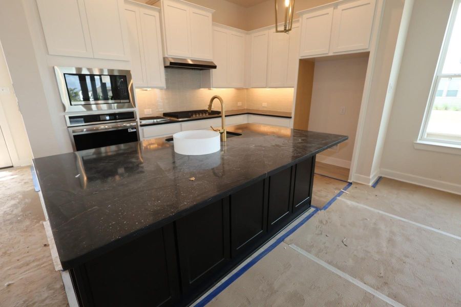 In-progress construction of a new home in Pomona - Grove Row Collection, Manvel, TX (Image 6).