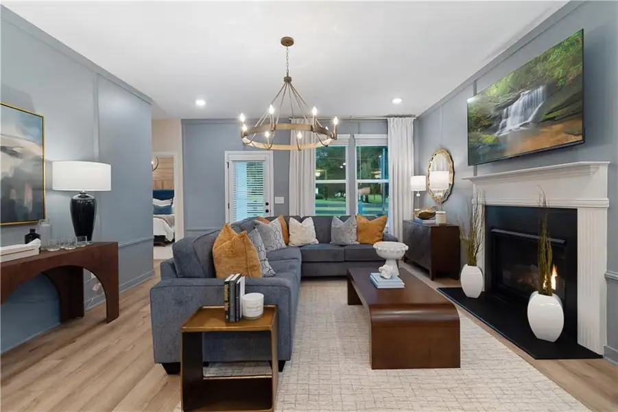 Furnished interior view inside a new home in Abbotts Crossing, Conyers (Image 17).