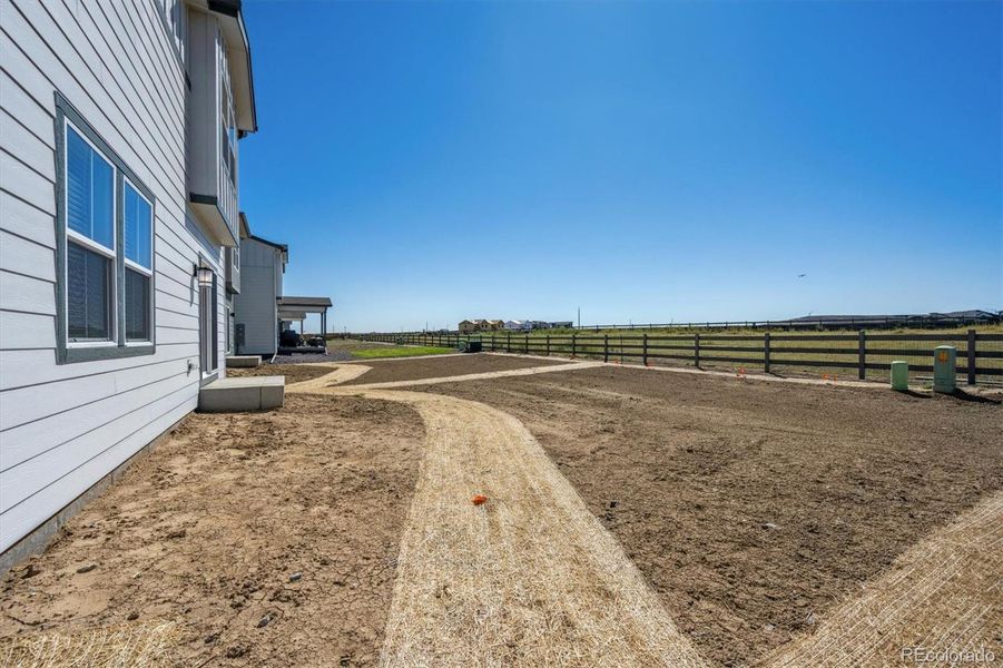 Exterior details and patio area of a home in Legato, Commerce City (Image 3).