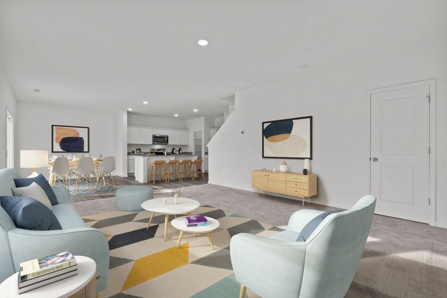 Representative furnished interior of a home built from the Spectra by Starlight Homes in Ashford Park, Covington (Image 9).