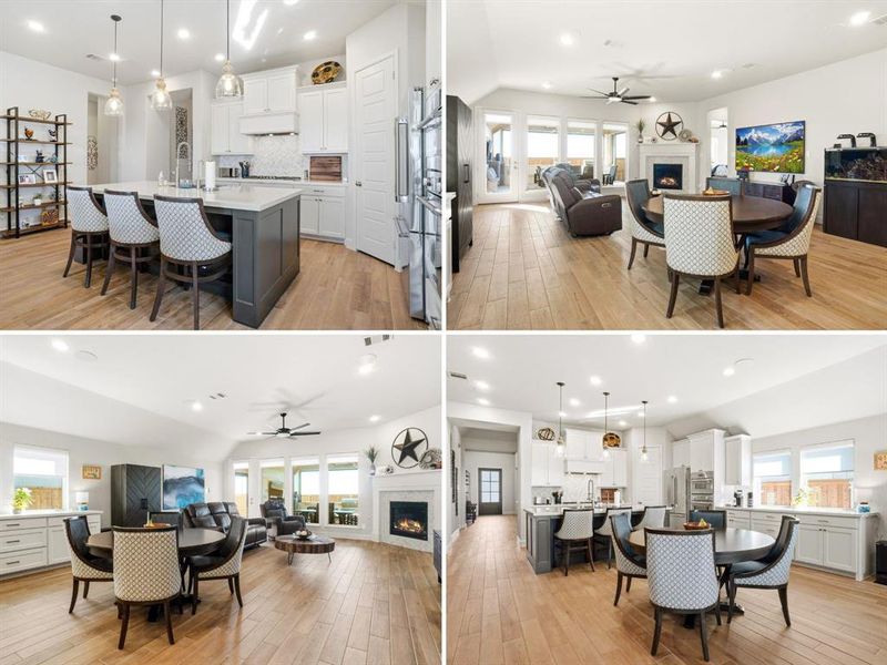 Furnished interior view inside a new home in Reunion 50', Rhome (Image 7). Furnished interior view inside a new home in Reunion 50', Rhome (Image 7).