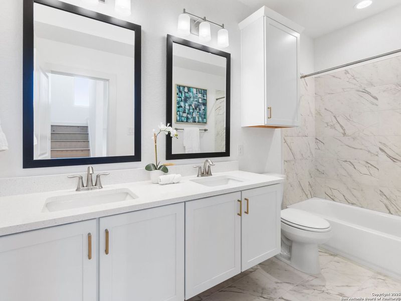 Furnished interior view inside a new home in Victoria Commons, San Antonio (Image 16).