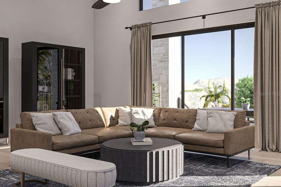 Furnished interior view inside a new home in , Tampa (Image 5). Furnished interior view inside a new home in , Tampa (Image 5).