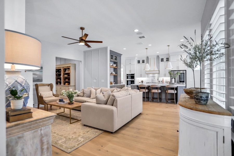 Representative furnished interior of a home built from the Lola - Hidden Creek by MasterCraft Builder Group in SilverLeaf, St. Augustine (Image 8).