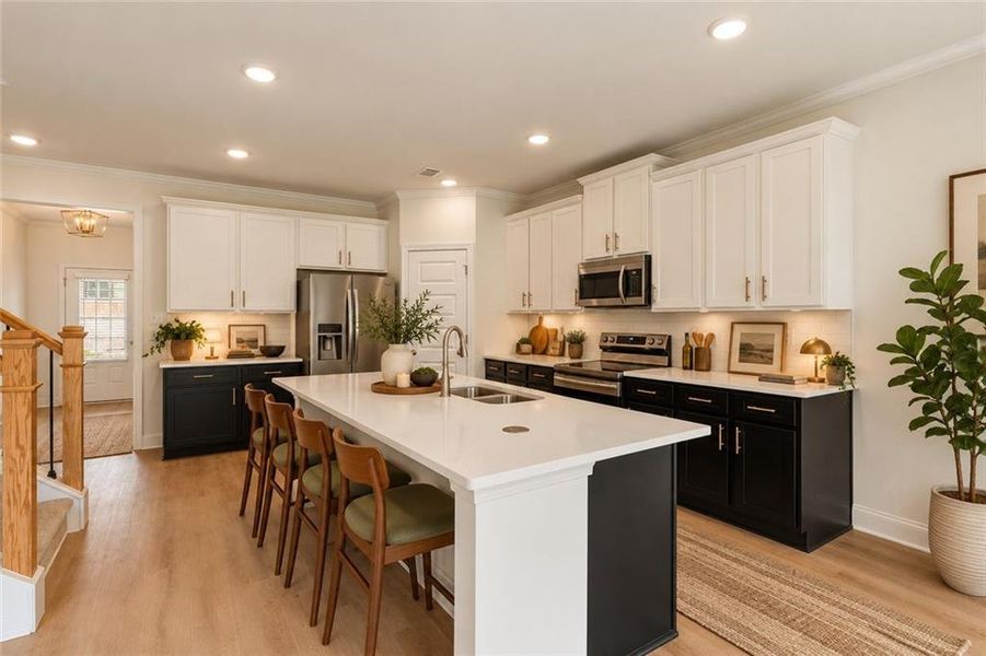 Furnished interior view inside a new home in Clark Farms, Flowery Branch (Image 14).