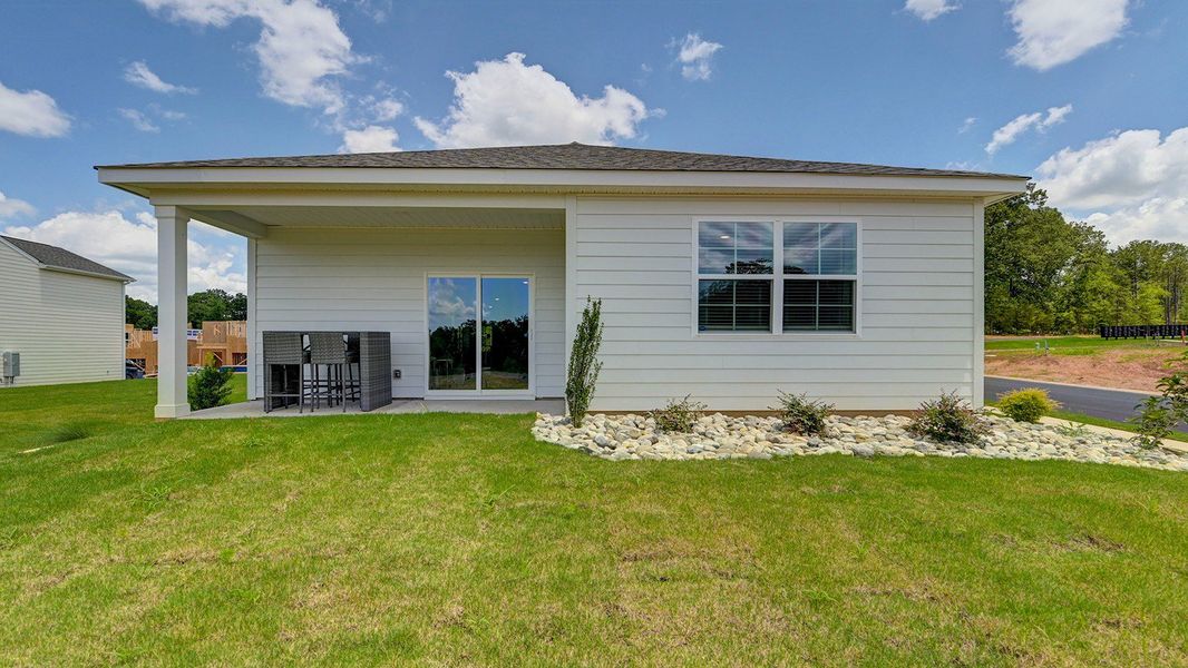 Representative exterior photo of a completed home built from the ALLEX by D.R. Horton in Livingston Woods, Irmo, SC (Image 21).