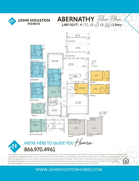 Image 7 representing the Abernathy by John Houston Homes in Vista Point - Phase 1, Grandview, TX.