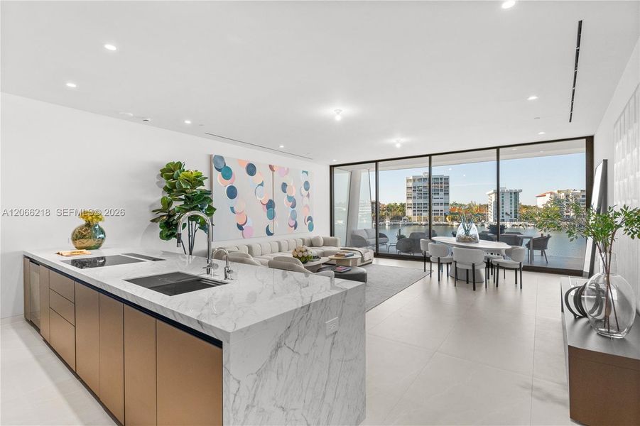 Furnished interior view inside a new home in , Miami (Image 19).