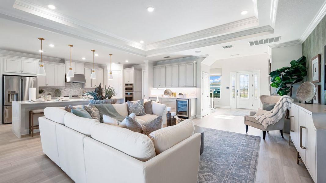 Furnished interior view inside a new home in Coasterra Community Group Page, Palmetto (Image 8).