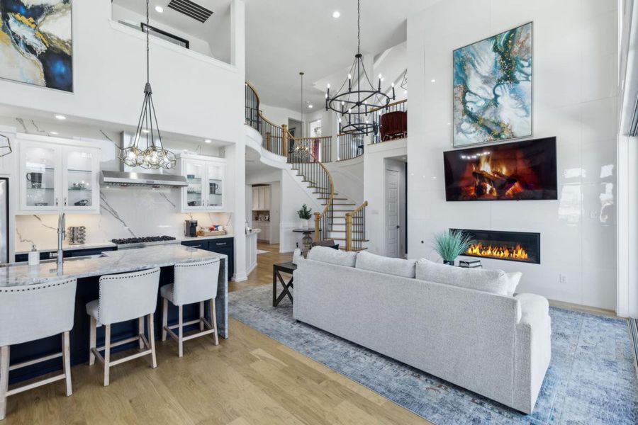 Furnished interior view inside a new home in South Pointe, Mansfield (Image 10). Furnished interior view inside a new home in South Pointe, Mansfield (Image 10).