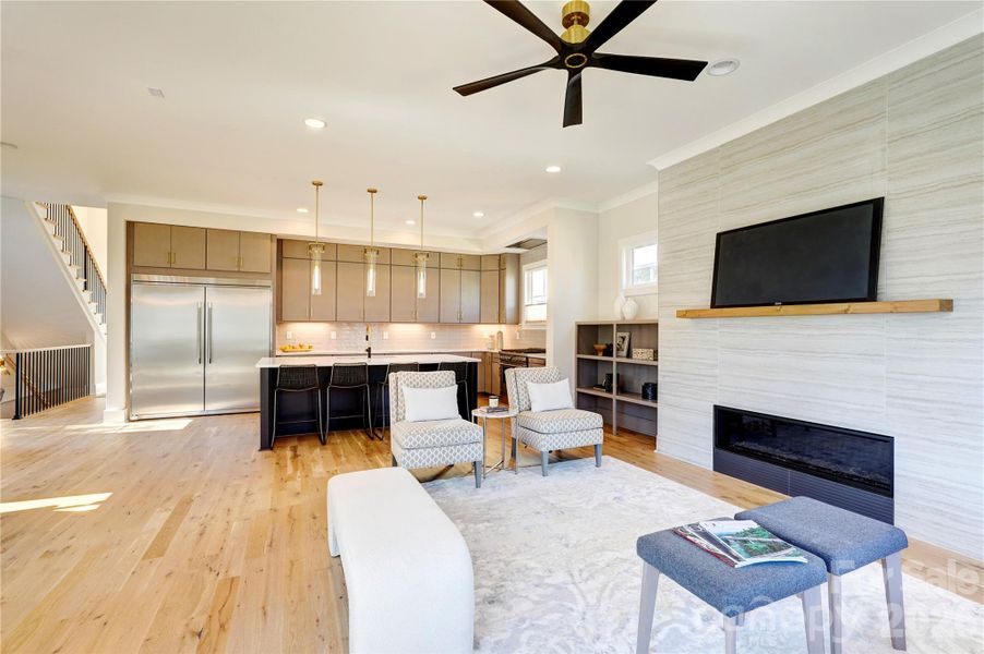 Furnished interior view inside a new home in , Charlotte (Image 14).