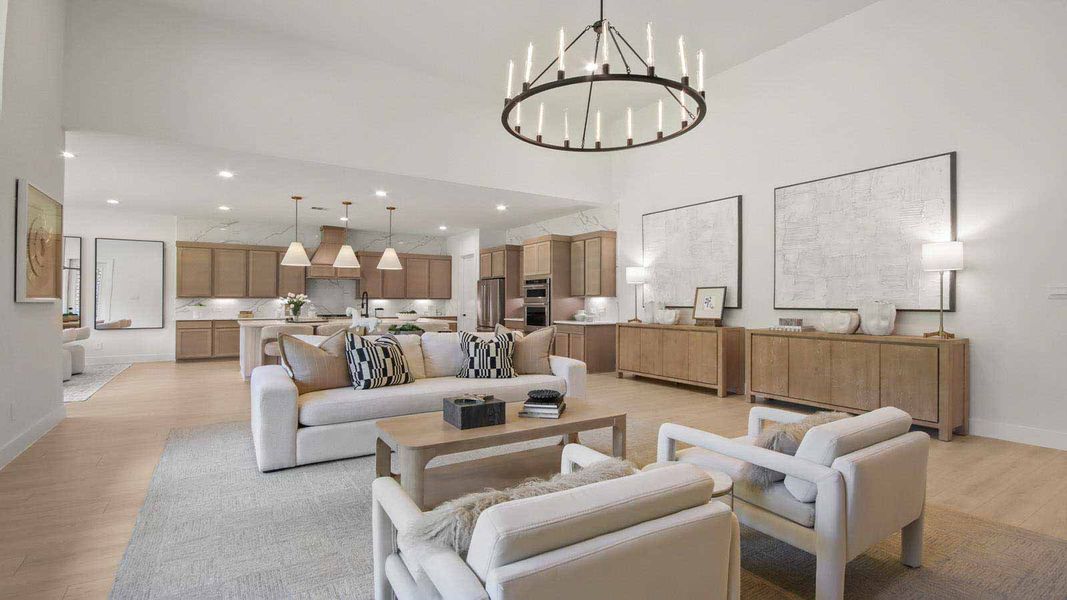 Furnished interior view inside a new home in Butlers Bend Estates, Pinehurst (Image 8). Furnished interior view inside a new home in Butlers Bend Estates, Pinehurst (Image 8).
