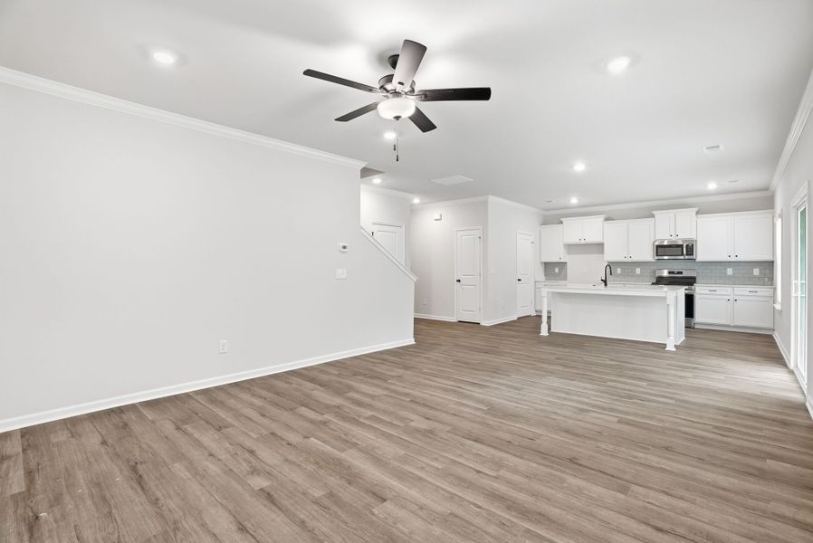 Representative unfurnished interior of a home built from the Loblolly Select N by McGuinn Homes in Broadway Lake, Anderson (Image 24). Representative unfurnished interior of a home built from the Loblolly Select N by McGuinn Homes in Broadway Lake, Anderson (Image 24).