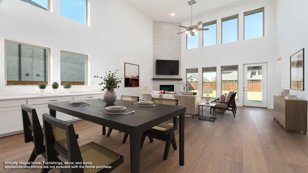 Furnished interior view inside a new home in Mosaic 50', Celina (Image 13).