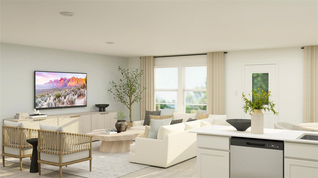 Furnished interior view inside a new home in Firefly Pointe, Hutto (Image 32).