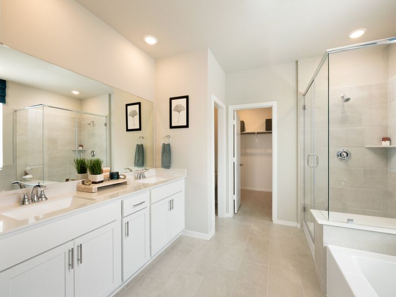 Furnished interior view inside a new home in Riviera Pines - Classic Series, Huffman (Image 11).