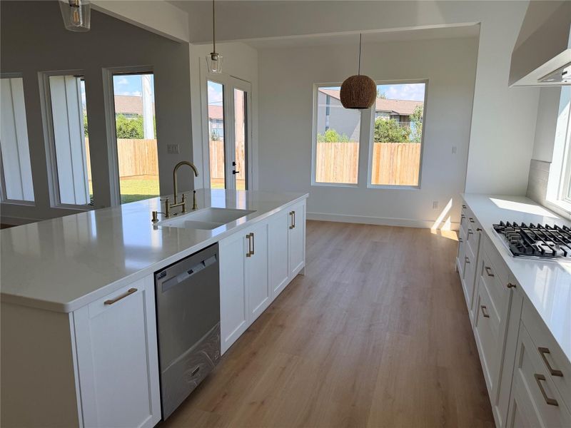 Dining/breakfast to the right off the kitchen