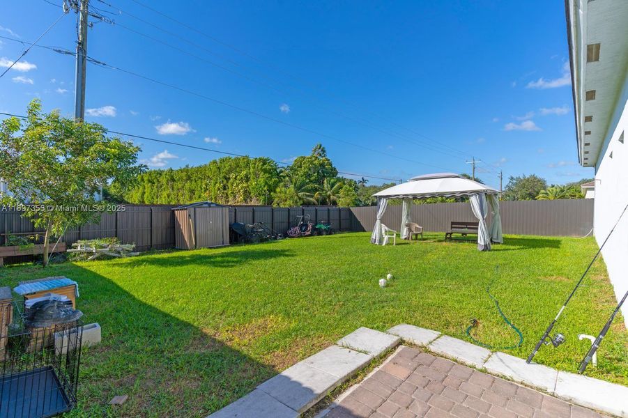 Exterior details and patio area of a home in Century Royal Homes, Homestead (Image 20).