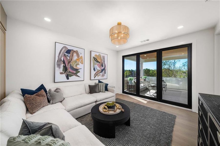 Furnished interior view inside a new home in Echo at Crabapple, Milton (Image 40).