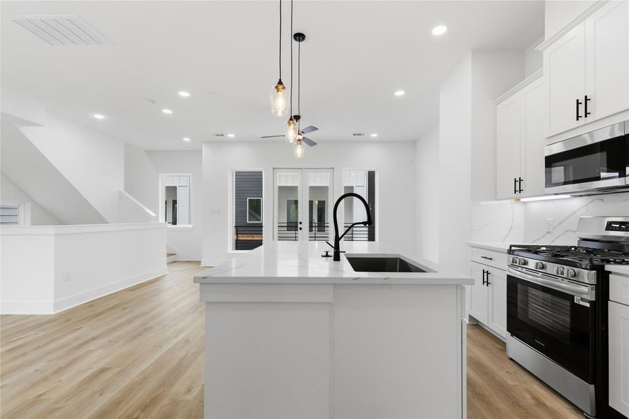 Furnished interior view inside a new home in , Houston (Image 8).
