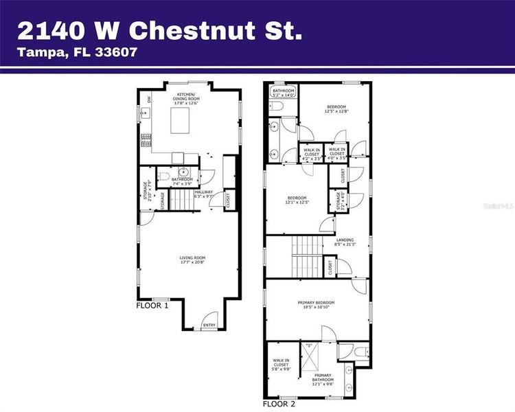 2D floor plan layout of this home in , Tampa, FL (Image 5). 2D floor plan layout of this home in , Tampa, FL (Image 5).