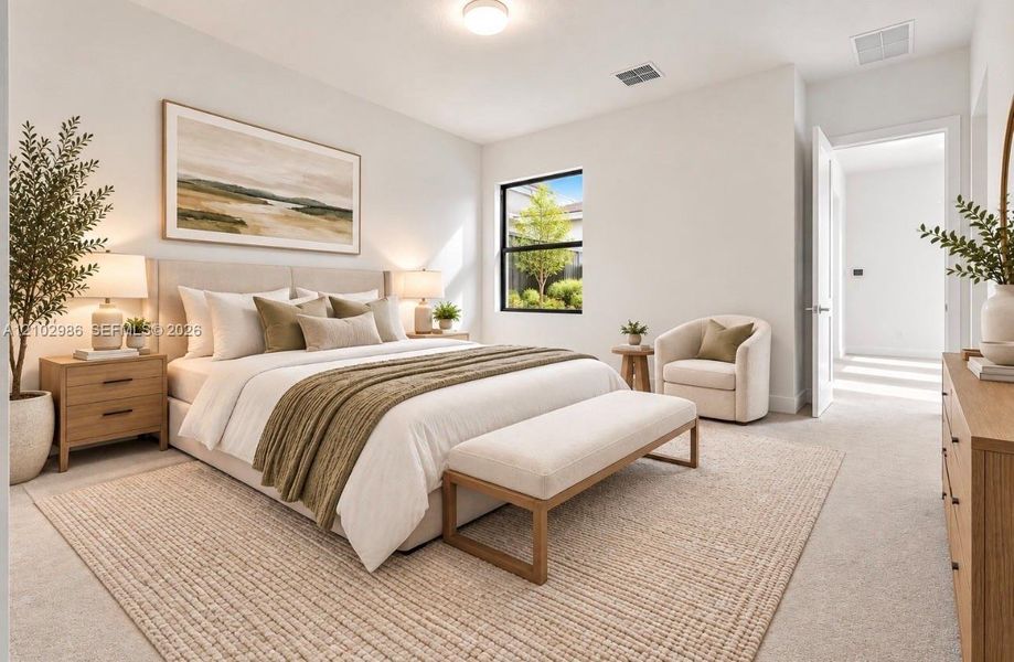 Furnished interior view inside a new home in , Boca Raton (Image 10).