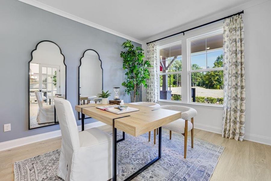 Furnished interior view inside a new home in Reserve at Hickory Walk, Kennesaw (Image 22).