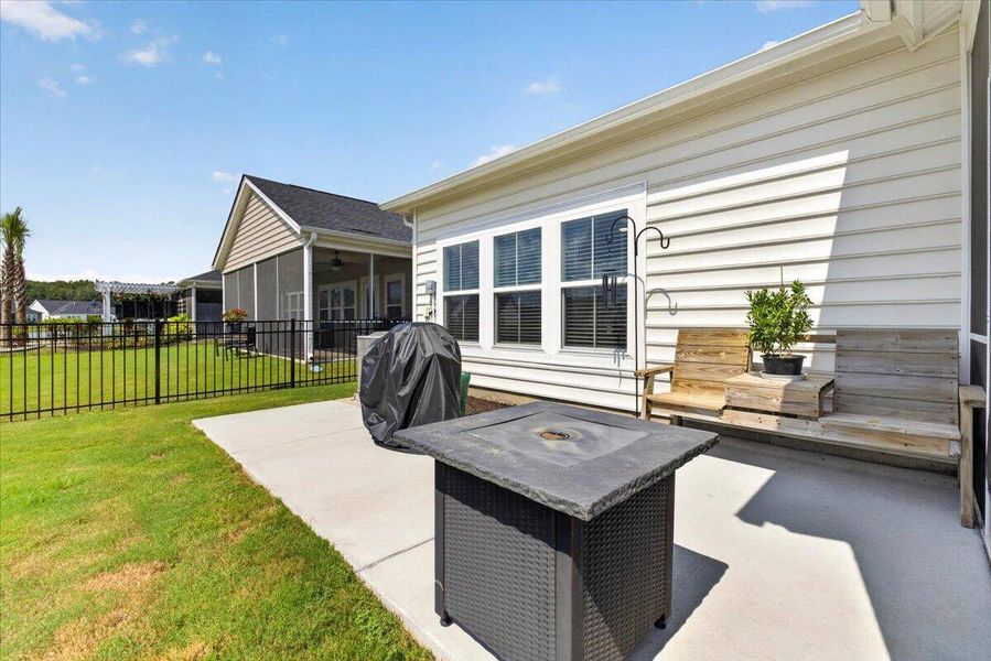 Exterior details and patio area of a home in Horizons at Summers Corner | 55+, Summerville (Image 30). Exterior details and patio area of a home in Horizons at Summers Corner | 55+, Summerville (Image 30).