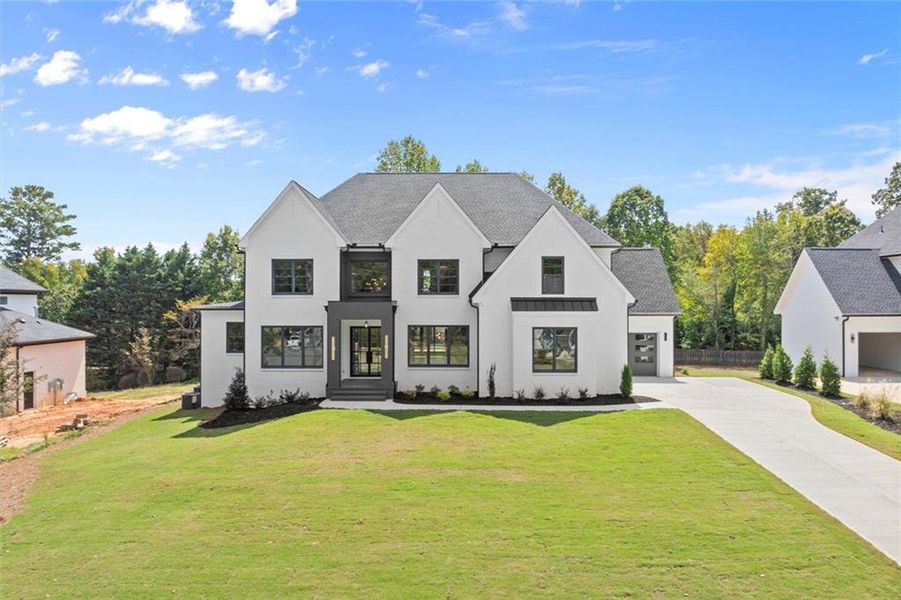 Front exterior of a new home in , Marietta, GA, highlighting curb appeal (Image 25).