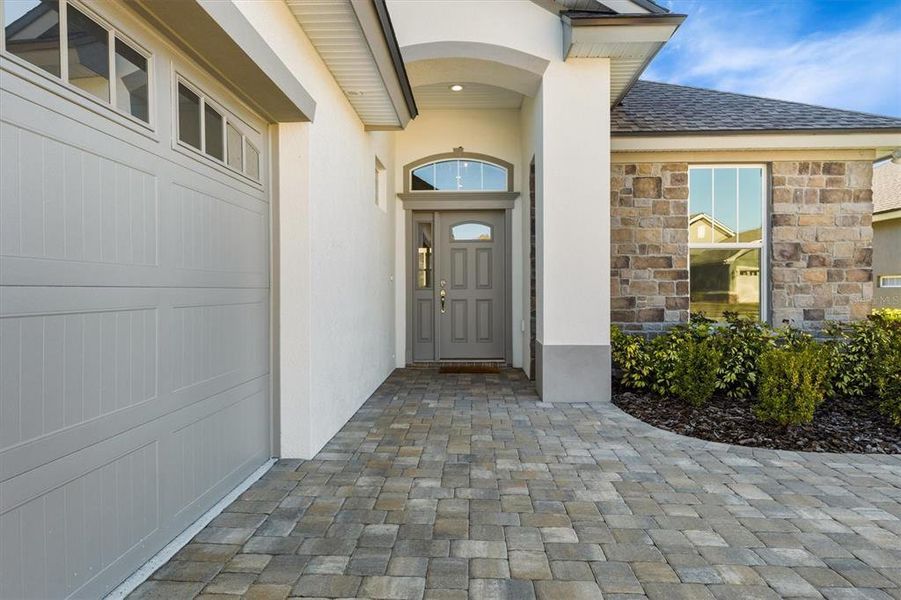 Exterior details and patio area of a home in Lake James, Lakeland (Image 21).