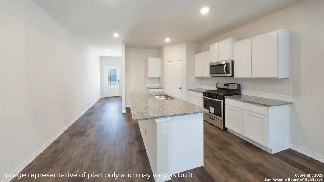 Furnished interior view inside a new home in Brookstone Creek, San Antonio (Image 4).