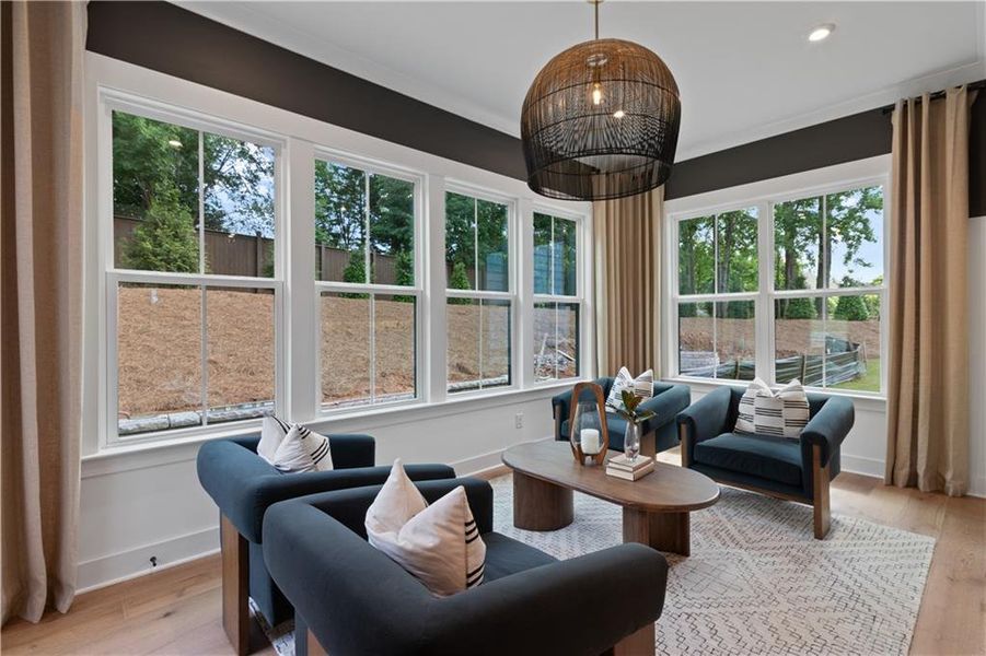 Furnished interior view inside a new home in Silverwood, Cumming (Image 19).