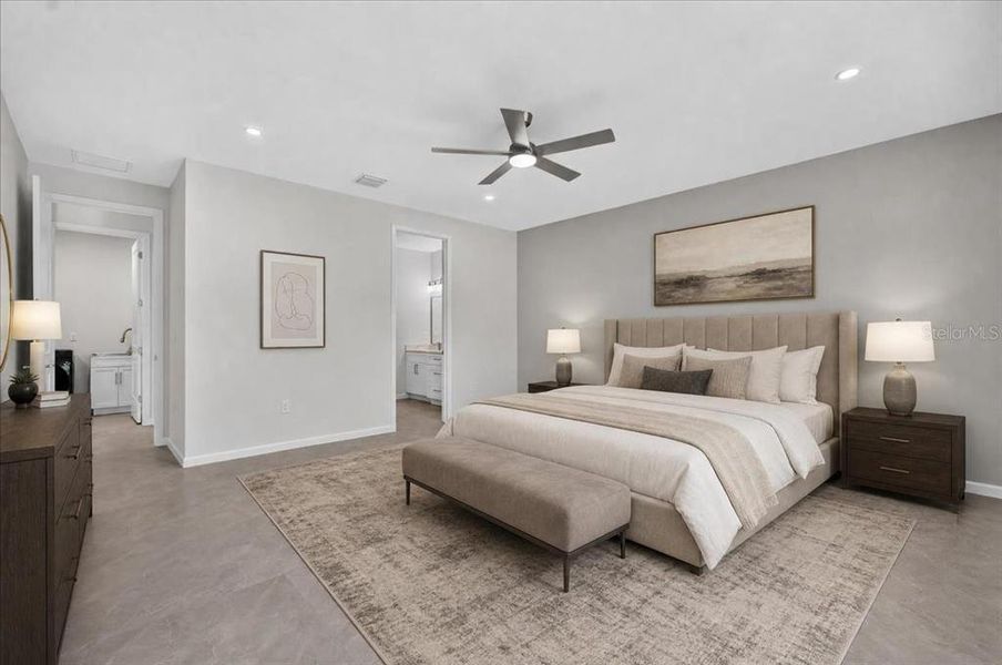 Furnished interior view inside a new home in , Seminole (Image 31).