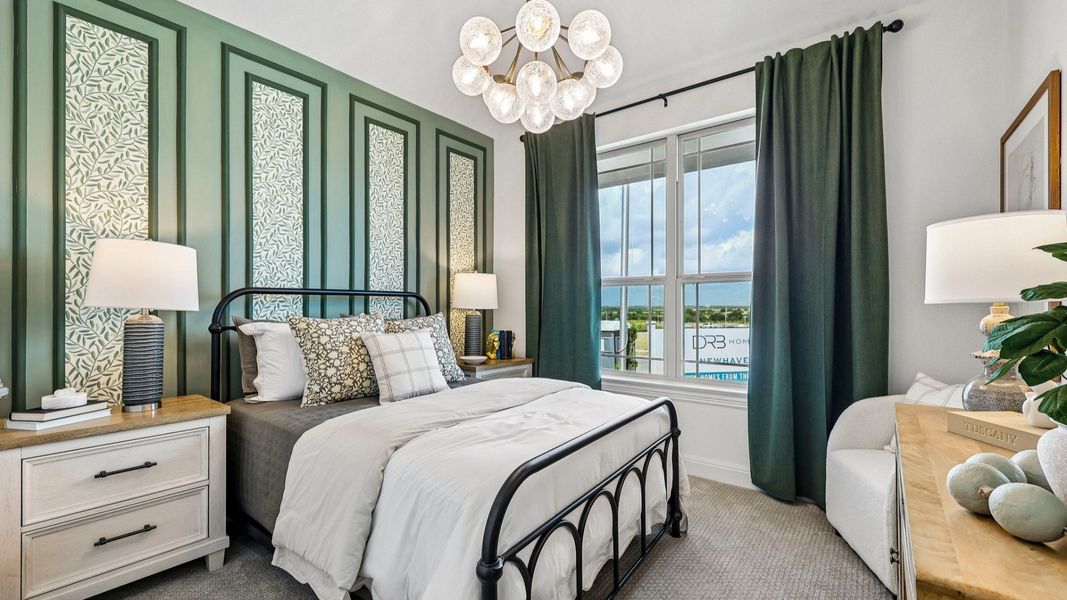 Representative furnished interior of a home built from the Oleander by DRB Homes in Oaks at San Gabriel, Georgetown (Image 9).