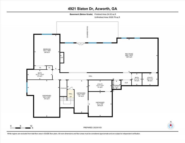 2D floor plan layout of this home in , Acworth, GA (Image 4).