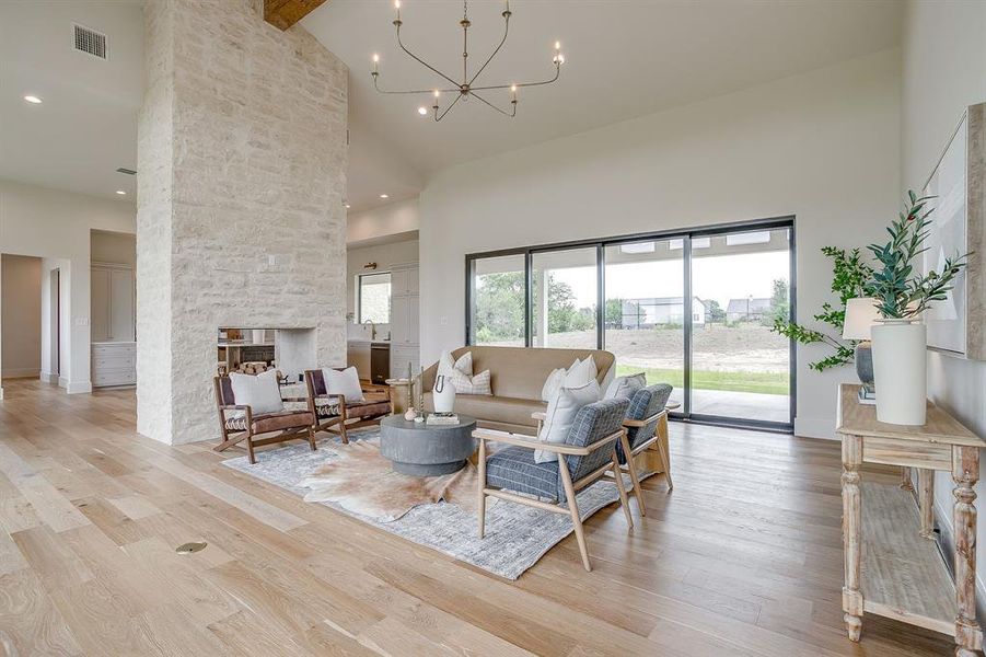 Furnished interior view inside a new home in , Aledo (Image 25). Furnished interior view inside a new home in , Aledo (Image 25).
