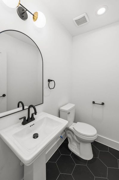 Half bath on 2nd floor