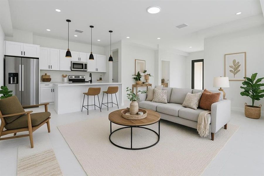 Furnished interior view inside a new home in , Lehigh Acres (Image 6).