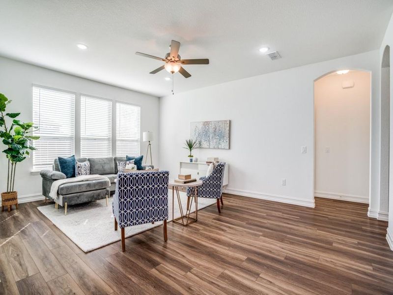 Furnished interior view inside a new home in , McKinney (Image 9). Furnished interior view inside a new home in , McKinney (Image 9).