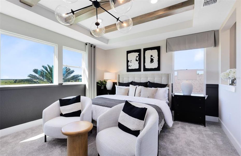 Furnished interior view inside a new home in Parkside Trails, Clermont (Image 35). Furnished interior view inside a new home in Parkside Trails, Clermont (Image 35).