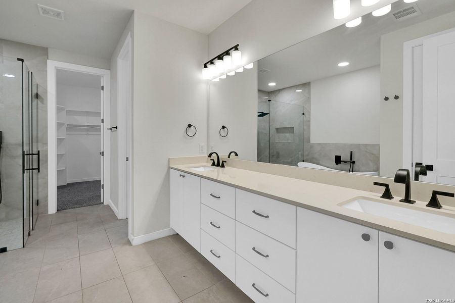 Furnished interior view inside a new home in , Fischer (Image 8).