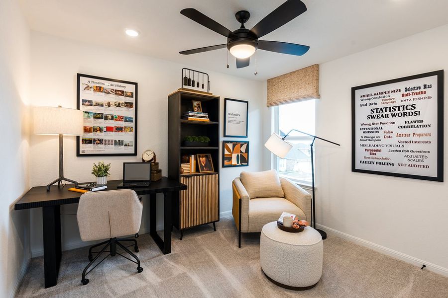 Furnished interior view inside a new home in Parkside on the River, Georgetown (Image 7).