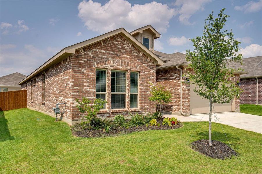 Front exterior of a new home in , Fort Worth, TX, highlighting curb appeal (Image 20).