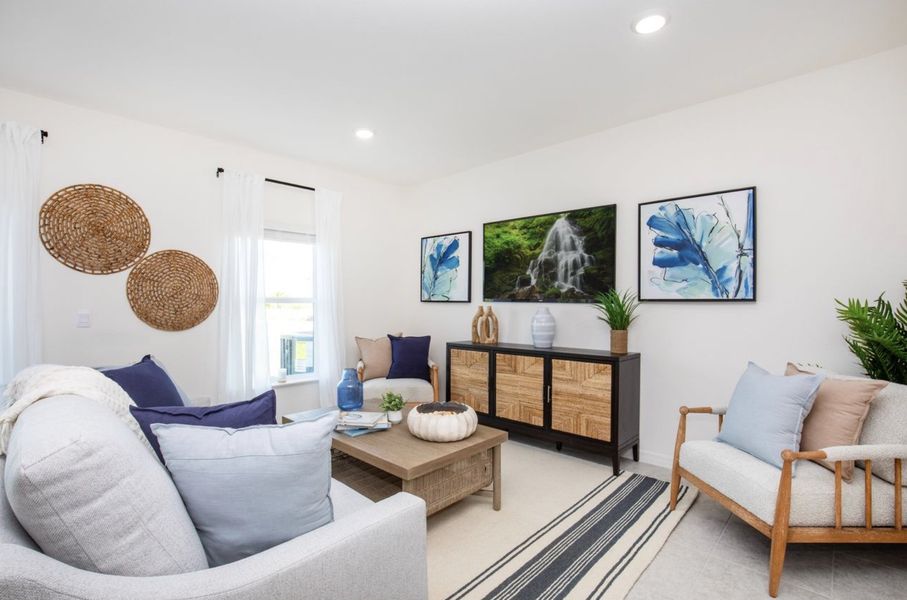 Furnished interior view inside a new home in Orchid Cove, Bokeelia (Image 3).