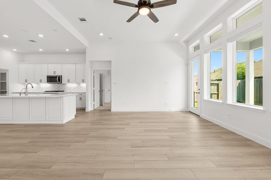 Open concept living Open concept living