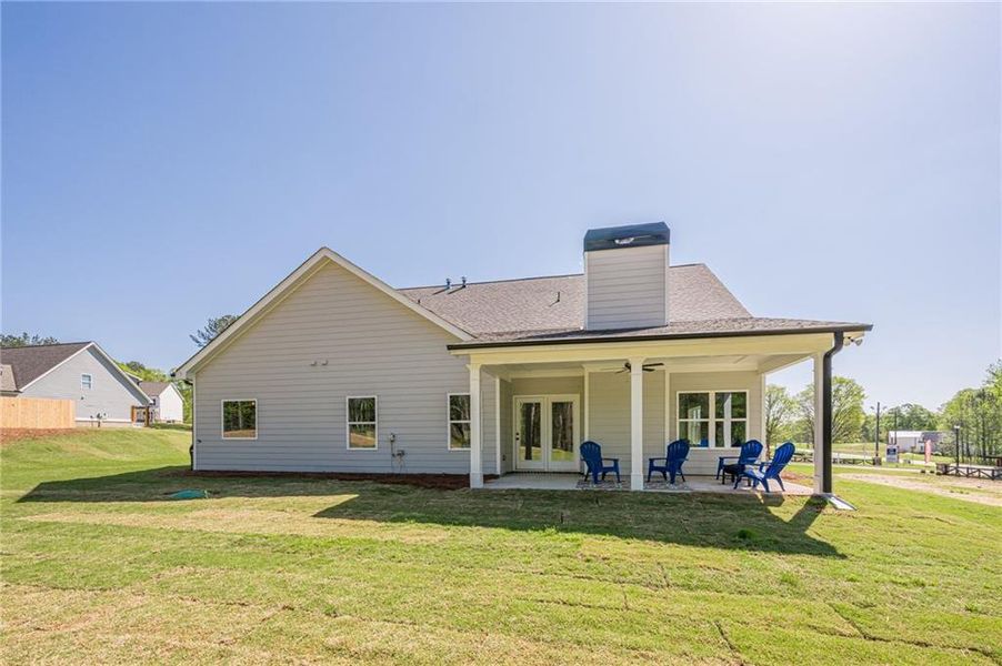 Front exterior of a new home in , Covington, GA, highlighting curb appeal (Image 26).