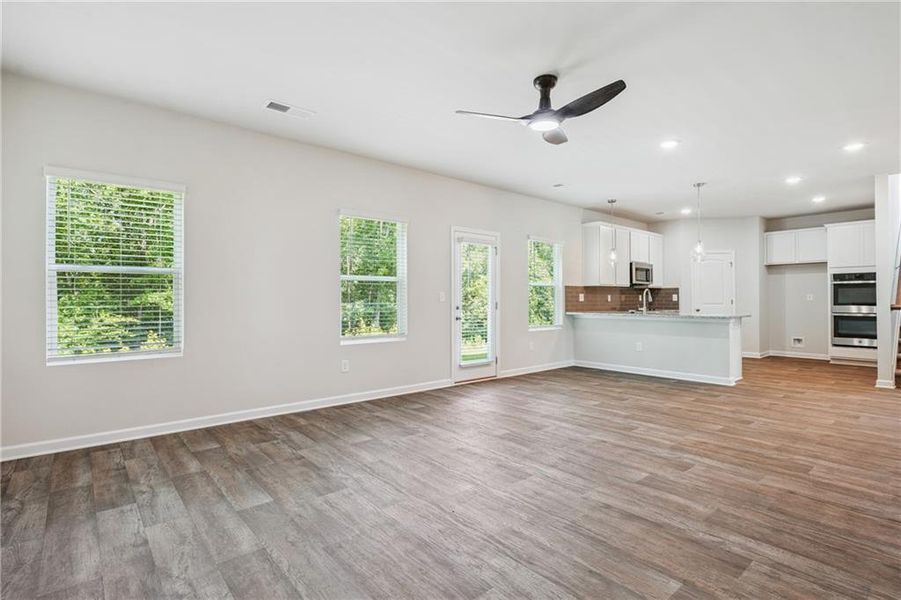 Spacious, unfurnished interior of a new home in River Walk Farm, Covington (Image 29). Spacious, unfurnished interior of a new home in River Walk Farm, Covington (Image 29).