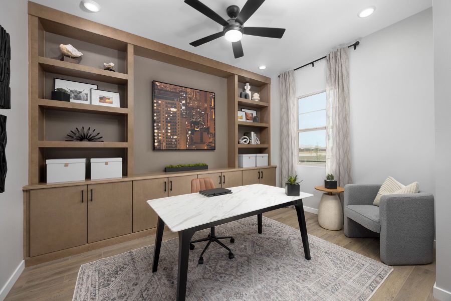 Furnished interior view inside a new home in Miravida, Surprise (Image 11). Furnished interior view inside a new home in Miravida, Surprise (Image 11).